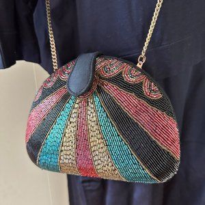 Signed Vintage Bob Mackie Beaded Party Bag